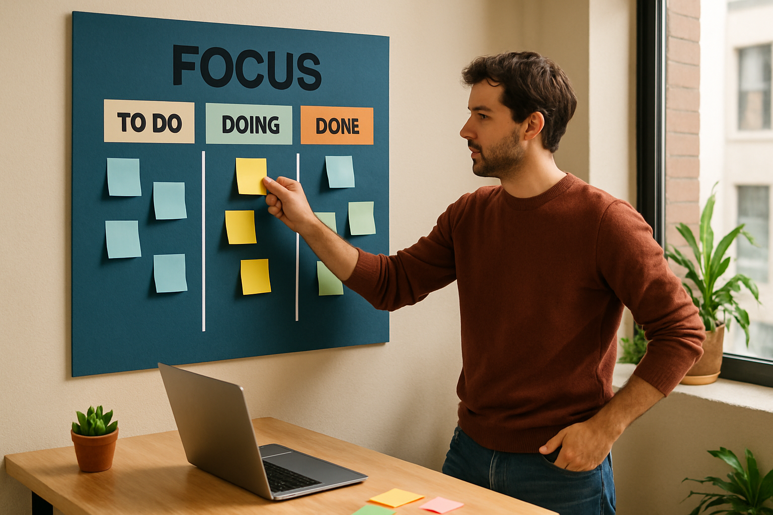 Using kanban boards for focus