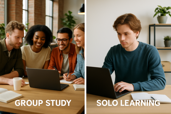 Group study vs solo learning in tech