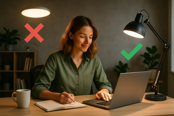 Choosing the right workspace lighting